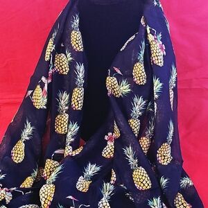 New Vera Bradley Soft Fringe Scarf in Toucan Party TROPICAL Hawaiian